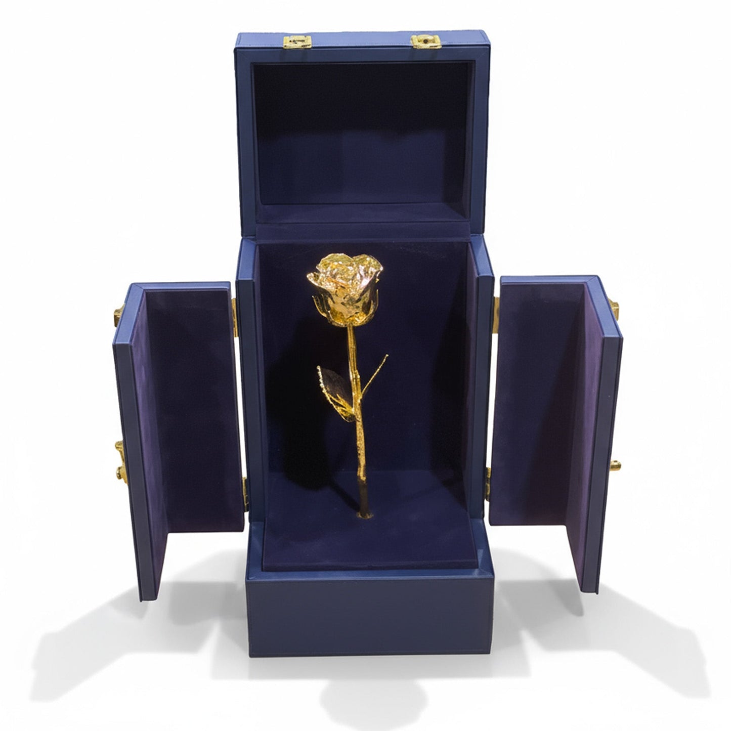 24K Gold Dipped Natural Rose 11.5" - DaVinci's Box