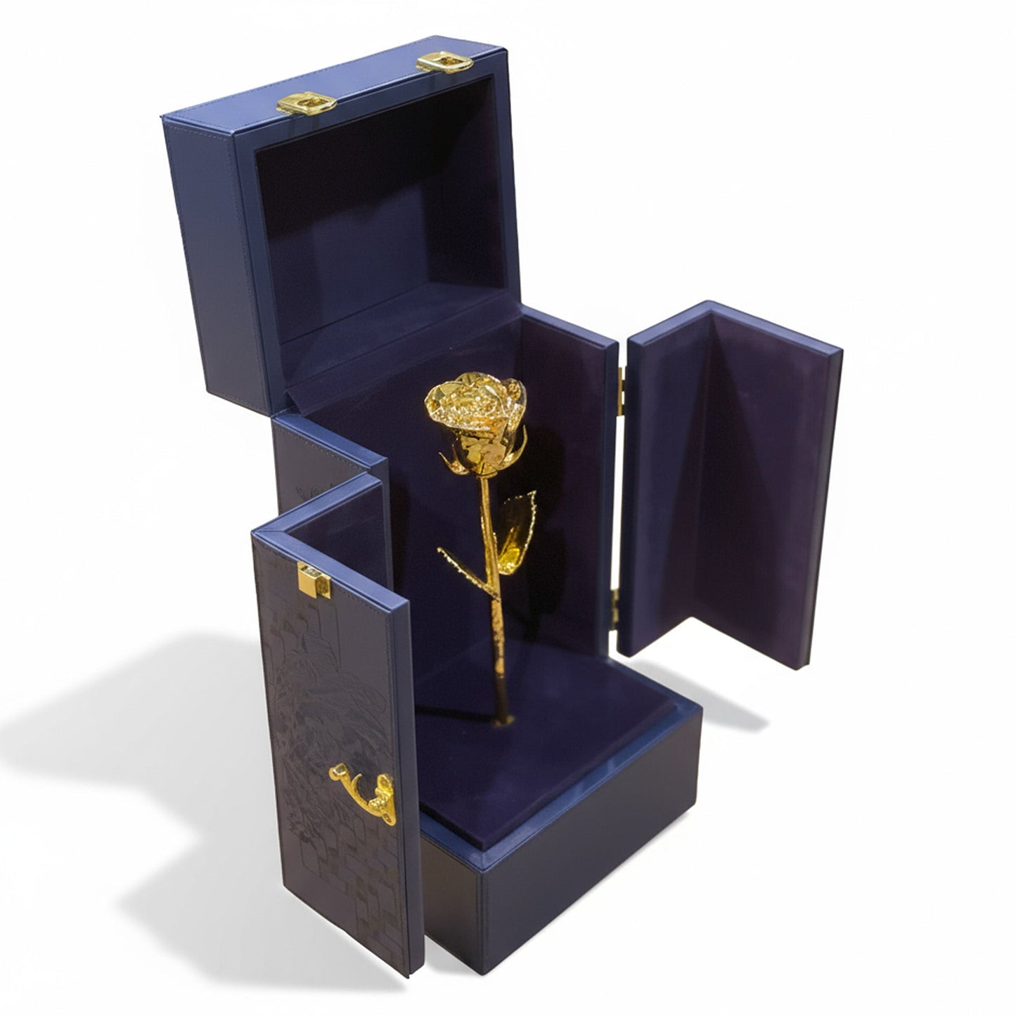 24K Gold Dipped Natural Rose 11.5" - DaVinci's Box