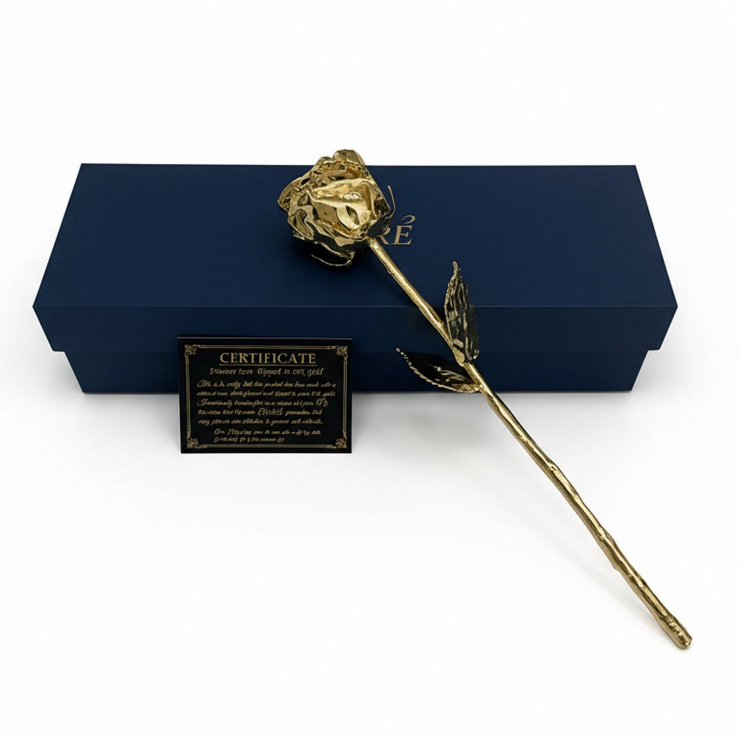 24K Gold Dipped Natural Rose 11.5" – Atelier Presentation Box